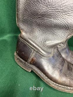 WW2 German Army Marschstiefel Leather Marching Jackboots Wehrmacht Boots Size 8