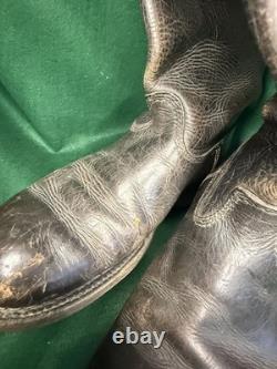WW2 German Army Marschstiefel Leather Marching Jackboots Wehrmacht Boots Size 8