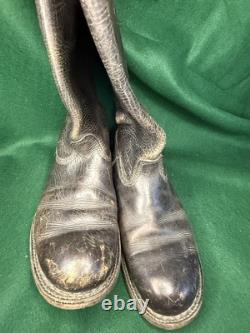 WW2 German Army Marschstiefel Leather Marching Jackboots Wehrmacht Boots Size 8