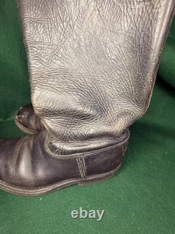 WW2 German Army Marschstiefel Leather Marching Jackboots Wehrmacht Boots Size 8