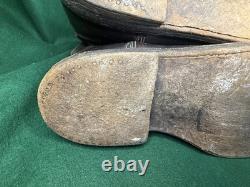 WW2 German Army Marschstiefel Leather Marching Jackboots Wehrmacht Boots Size 8