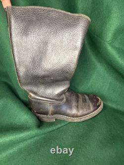 WW2 German Army Marschstiefel Leather Marching Jackboots Wehrmacht Boots Size 8