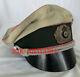 Ww2 German Army Military Panzer Officers Crusher Visor Hat Cap (hand Made)