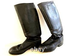 WW2 German Army Officer Boots Black Leather. Sz 44/12(US). Orig