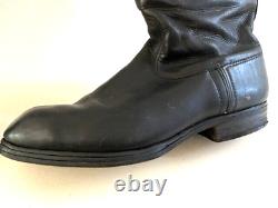 WW2 German Army Officer Boots Black Leather. Sz 44/12(US). Orig