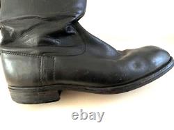 WW2 German Army Officer Boots Black Leather. Sz 44/12(US). Orig