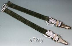 WW2 German Army Officer's Deluxe Dagger Hangers. Silver Bullion. NICE! S179