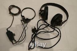 WW2 German Army Panzer Headset and Throat Mic