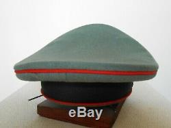 WW2 German Army Service Cap for Artillery. Original HPC