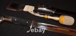 WW2 German Army Wehrmacht Dress Bayonet Carl Eickhorn Solingen 3rd Inf. Portepee