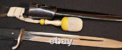 WW2 German Army Wehrmacht Dress Bayonet Carl Eickhorn Solingen 3rd Inf. Portepee