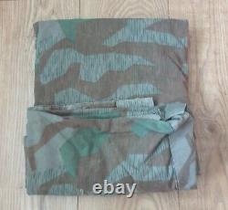 WW2 German Army/Wehrmacht M. 31 Camouflaged Zeltbahn (Poncho) Found in Normandy