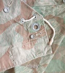 WW2 German Army/Wehrmacht M. 31 Camouflaged Zeltbahn (Poncho) Found in Normandy