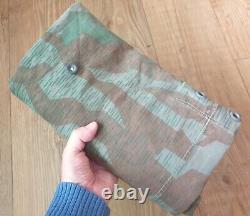 WW2 German Army/Wehrmacht M. 31 Camouflaged Zeltbahn (Poncho) Found in Normandy