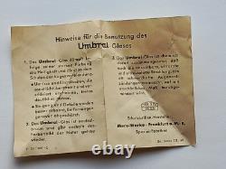 WW2 German Army Wehrmacht Soldier Leather Dust Sun Goggles with Pouches