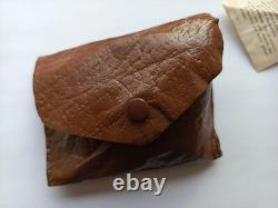 WW2 German Army Wehrmacht Soldier Leather Dust Sun Goggles with Pouches