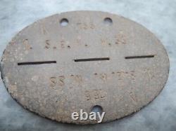 WW2 German Army Wermacht ID DOG TAG (1. S. E. K. W. 755 A)