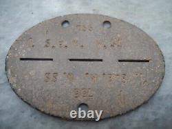 WW2 German Army Wermacht ID DOG TAG (1. S. E. K. W. 755 A)