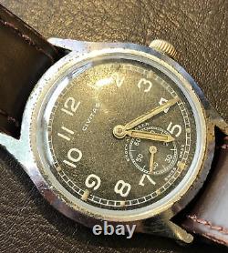 WW2 German Army Wrist Watch Civitas 15 Jewel Movement D H Designation Swiss