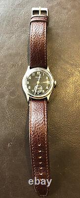 WW2 German Army Wrist Watch -Helvetia 15 Jewel Movement D H Designation Swiss