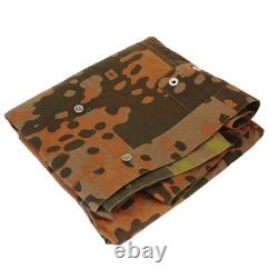 WW2 German Army Zeltbahn Planetree Reproduction Reversible Cotton Canvas