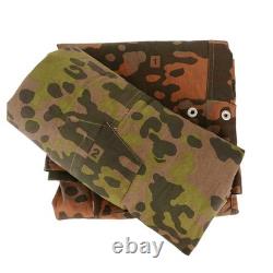 WW2 German Army Zeltbahn Planetree Reproduction Reversible Cotton Canvas