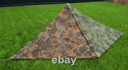 WW2 German Army Zeltbahn Planetree Reproduction Reversible Cotton Canvas