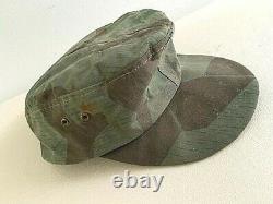 WW2 German Army splinter pattern camo hat. Size 56. Orig