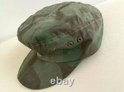 WW2 German Army splinter pattern camo hat. Size 56. Orig