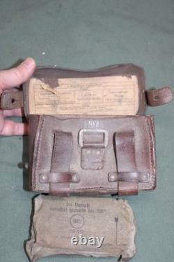 WW2 German Dated Medical First Aid Kit Pouch with Contents Army Wound Bandage