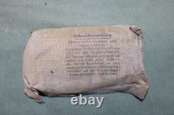 WW2 German Dated Medical First Aid Kit Pouch with Contents Army Wound Bandage