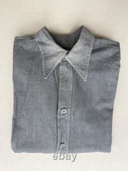 WW2 German Heer Army Gray Cotton Pullover L/S Issue Shirt