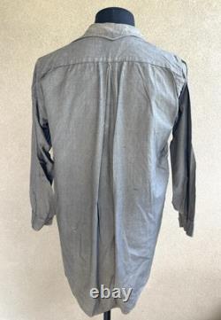 WW2 German Heer Army Gray Cotton Pullover L/S Issue Shirt