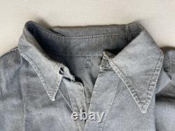 WW2 German Heer Army Gray Cotton Pullover L/S Issue Shirt