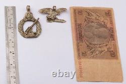 WW2 German LUFTWAFFE Pendant WWII Air FORCE Flak NOTE Bomb 20 mark 1941 Army