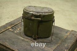WW2 German Late War Iron Stell Mess Tin Kit Cooking Pot Wehrmacht Army 1943