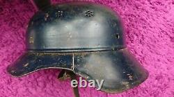 WW2 German Luftschutz Gladiator Steel Standard Blue Helmet