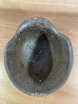 WW2 German M42 Combat Helmet, Ardennes Battlefield Shell