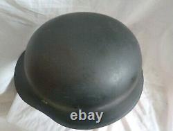 WW2 German M42 Raw Edge Army Heer Helmet Including Zinc & Leather Liner