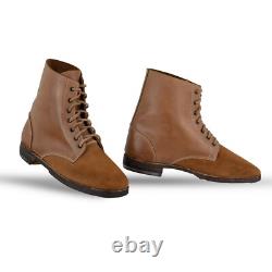 WW2 German M43 Low Boots WW2 Repro Army Military Hobnail Heelplates