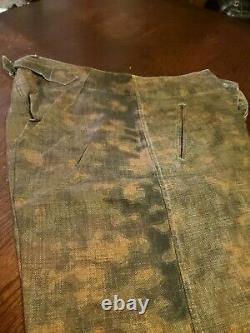 WW2 German M43 Trousers Camo Repro WAFFEN Size 40 linen SM Wholesale MFG