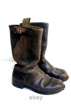 WW2 German Military Army Police Leather Boots Musling verwerk