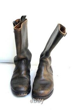 WW2 German Military Army Police Leather Boots Musling verwerk