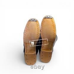 WW2 German Officer Leather Boots, Offizierstiefel Riding Boot Repro, All Sizes