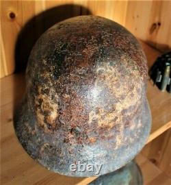 WW2 German Original M40 Medic Helmet Semi Relic Rare find