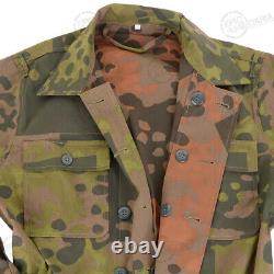 WW2 German Reversible Panzer Tanker Combi Planetree Camo Military Army Repro