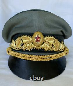 WW2 German Soviet Army Marshal General Officers Crusher Visor Hat Cap (Novelty)