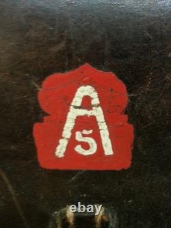 WW2 German Tool Pouch with US 5th Army Insignia Patch Painted on it