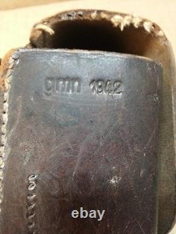 WW2 German Tool Pouch with US 5th Army Insignia Patch Painted on it