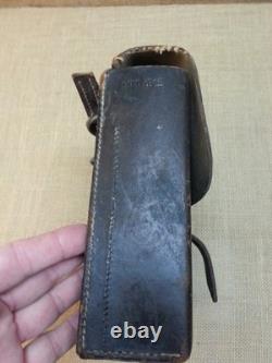 WW2 German Tool Pouch with US 5th Army Insignia Patch Painted on it